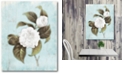 Courtside Market Light blue wood floral Gallery-Wrapped Canvas Wall Art - 16" x 20"